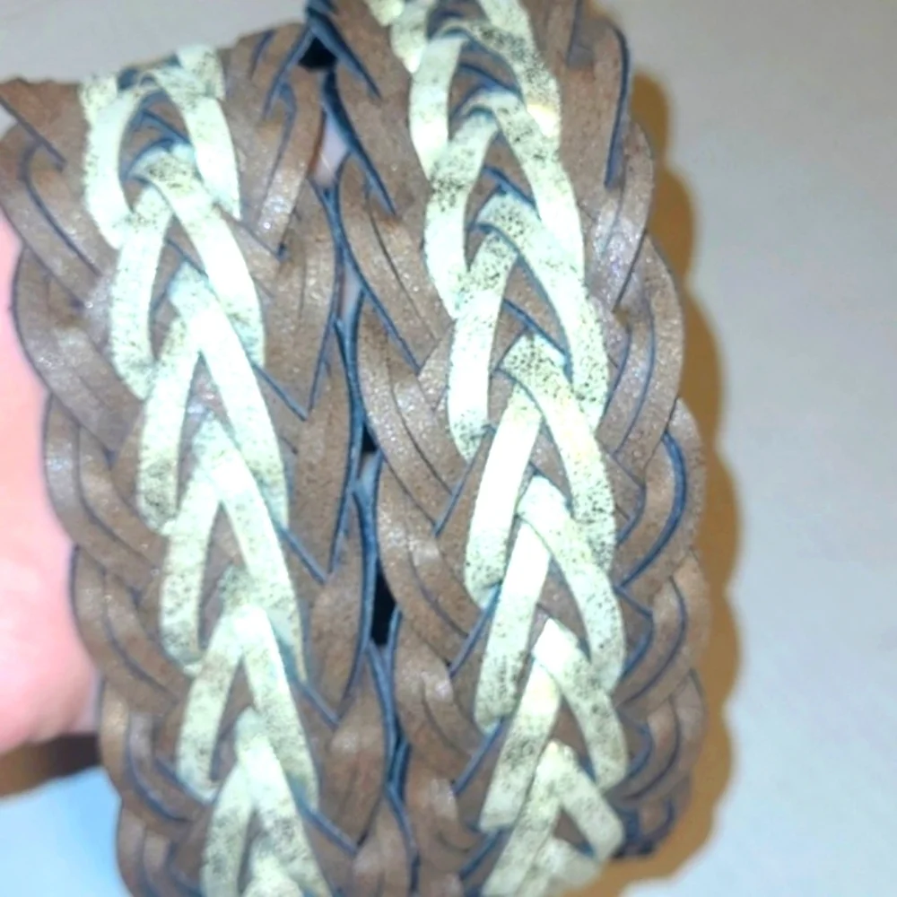 Belt Genuine Leather Woven  38